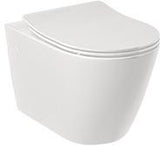 KLUDI-RESA R Spiralflush-Wand-WC 52 cm P-förmiger Abfluss Mattschwarz