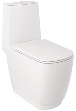 KLUDI RESA S Spiralflush Stand-WC 68 cm S-förmiger Abfluss Mattschwarz