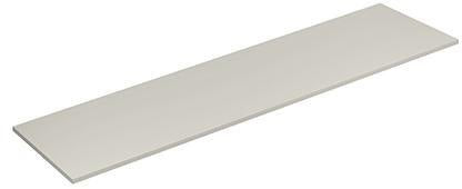 KLUDI ICOS Deckplatte 200,8 x 50,3 cm Matt Light Dove – Geschlossene Platte für Badmöbel