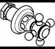 KLUDI 1926 Unterputzventil Feinbau-Set Chrom – Kreuzgriff, variable Einbautiefe, DN 15/DN 20