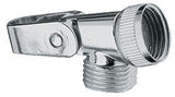 KLUDI Brausehalter STANDARD mit Gelenkstück chrom – Messing, verdeckte Befestigung