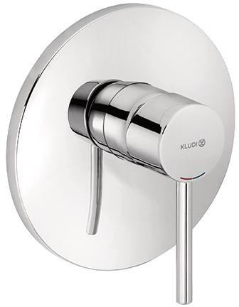 KLUDI BOZZ UP-Brause-Einhandmischer Feinbau-Set mit Funktionseinheit Chrom – Unterputz-Duscharmatur