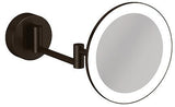 KLUDI VELA R LED-Kosmetikspiegel mit Wandhalterung, 3-fach Vergrößerung, chrom