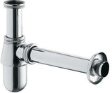 KLUDI Flaschen-Siphon BAD SIFONE DN 32 1 1/4 Zoll x 32 mm verchromt mit Rosette und Wandrohr