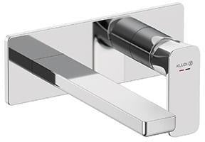 KLUDI RENON 2-Loch-Wand-Einhandmischer 210 mm Chrom – Unterputz-Armatur für Waschtisch