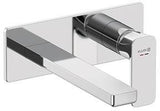 KLUDI RENON 2-Loch-Wand-Einhandmischer 210 mm Chrom – Unterputz-Armatur für Waschtisch