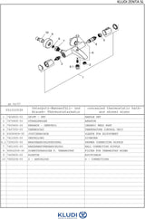 KLUDI ZENTA SL Thermostat-Wannenfüll- und Brausearmatur DN 15 chrom – Wandmontage, automatische Umstellung