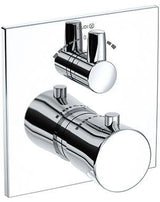 KLUDI AMBA Unterputz-Thermostatarmatur Feinbau-Set mit Absperr- und Umstellventil, chrom
