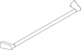 KLUDI AMBA Badetuchhalter 850 mm chrom – Wandmontage, verdeckte Befestigung, Stahl verchromt