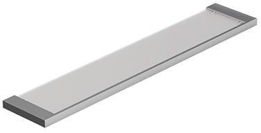 KLUDI VELA C Glasablage Chrom – 60 cm Sicherheitsglas mit verdeckter Wandmontage