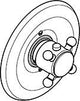 KLUDI 1926 UP-Thermostatarmatur Feinbau-Set chrom – thermostatische Temperaturregelung