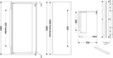 KLUDI ICOS Wandhängender Waschtischunterschrank 100 cm Mattweiß mit Soft-Close