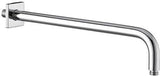 KLUDI A-QA Wand-Brausearm 250 mm eckige Rosette Chrom – starr für Tellerkopfbrause