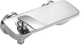 KLUDI BALANCE Brause-Einhandmischer DN 15 weiß/chrom – Wandmontage mit Temperaturbegrenzung