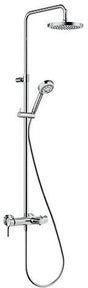 KLUDI LOGO NEO Dual Shower System mit Wanneneinlauf – Chrom, 3 Strahlarten, höhenverstellbar