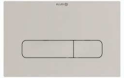 KLUDI UNIFIX Betätigungsplatte 236 x 152 mm chrom – 2-Mengen-Spülung, Frontbedienung