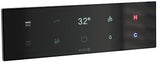KLUDI TouchTronic Elektronisches Unterputz-Thermostat mit Touchdisplay, Schwarz, IP54, WLAN
