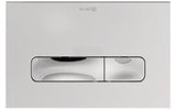 KLUDI UNIFIX Betätigungsplatte 236 x 152 mm chrom – 2-Mengen-Spülung, Frontbedienung
