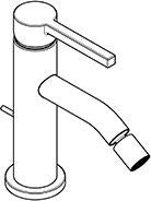 KLUDI NOVA FONTE Pura Bidet-Einhandmischer mit Zugstange Brushed Gold