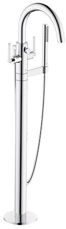 KLUDI NOVA FONTE PURISTIC Freistehende Wannenarmatur Chrom – 2-Griff, Standmontage, DN 20
