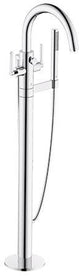 KLUDI NOVA FONTE PURISTIC Freistehende Wannenarmatur Chrom – 2-Griff, Standmontage, DN 20