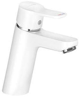 KLUDI PURE & EASY Waschtisch-Einhandhebelmischer 100 weiß/chrom – ohne Ablaufgarnitur