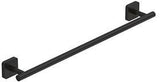 KLUDI VELA S Handtuchhalter 450 mm mattschwarz – Wandmontage, Stahl, verdeckte Befestigung