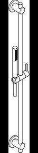 KLUDI NOVA FONTE Puristic Brause-Set 1S 900 mm Matt Dove – Handbrause mit Kalkschnellreinigung