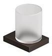 KLUDI VELA C Glashalter Chrom mit Mattglas – Wandmontage, verdeckte Befestigung