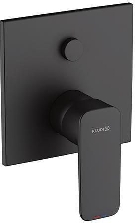 KLUDI PURE&STYLE Unterputz-Wannenfüll- und Brause-Einhandmischer Set mit Funktionseinheit, Chrom