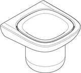 KLUDI AMBA Glashalter mit Porzellanbecher – verchromt, Wandmontage, inkl. Befestigungsmaterial
