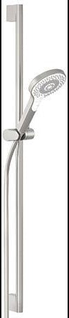 KLUDI DIVE Brause-Set Dive X 3S 900 mm Chrom – Handbrause mit 3 Strahlarten und 1600 mm Schlauch