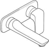 KLUDI AMEO Waschtisch-Einhandmischer 2-Loch Wandmontage Ausladung 185 mm Chrom