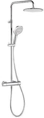 KLUDI FRESHLINE Thermostat Dual Shower System DN 15 – chrom, mit Kopf- und Handbrause