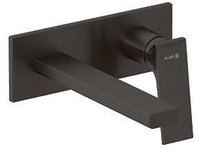 KLUDI DECUS 2-Loch-Wand-Einhandmischer 210 mm Feinbau-Set Chrom – Unterputz-Armatur