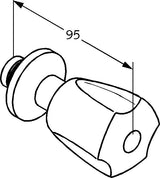 KLUDI STANDARD Unterputzventil Feinbau-Set chrom mit Terraluxgriff Zamak verstellbar