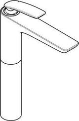 KLUDI BALANCE Waschschüssel-Einhandmischer 3,8 l/min weiß/chrom – Auslaufhöhe 272 mm
