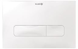 KLUDI UNIFIX Betätigungsplatte 236 x 152 mm chrom – 2-Mengen-Spülung, Frontbedienung