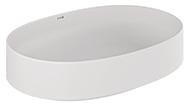 KLUDI-RESA O Aufsatzwaschbecken 60 x 40 cm Oval Weiß glänzend Keramik