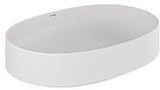 KLUDI-RESA O Aufsatzwaschbecken 60 x 40 cm Oval Weiß glänzend Keramik