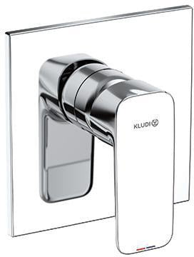 KLUDI PURE&STYLE Unterputz-Brause-Einhandmischer Feinbau-Set mit Funktionseinheit Chrom
