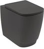 KLUDI-RESA S Stand-WC Spiralflush 55 cm mattschwarz spülrandlos