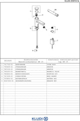 KLUDI ZENTA SL Elektronisches Standventil mit 6V Lithium Batterie – Chrom, Sensor, DN 15