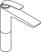 KLUDI BALANCE Waschschüssel-Einhandmischer weiß/chrom, Auslaufhöhe 212 mm, DN 15