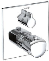 KLUDI AMEO Unterputz-Brause-Thermostat Feinbau-Set mit Absperrventil chrom