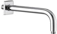 KLUDI A-QA Wand-Brausearm 250 mm eckige Rosette Chrom – starr für Tellerkopfbrause