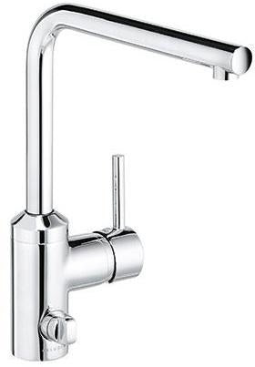 KLUDI L-INE Spültisch-Multi-Einhandmischer DN 15 chrom – mit Geräteanschluss & schwenkbarem Auslauf