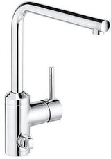 KLUDI L-INE Spültisch-Multi-Einhandmischer DN 15 chrom – mit Geräteanschluss & schwenkbarem Auslauf