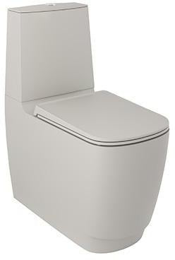 KLUDI RESA S Stand-WC mit Spiralflush-Technologie in Mattschwarz, verdeckte Befestigung