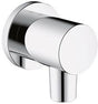 KLUDI NOVA FONTE Schlauchanschlussbogen PURISTIC eigensicher chrom – DN 15, G1/2, Rückstromsicherung